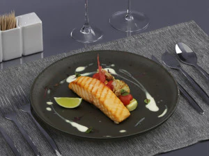 魚のフライ0004 3Dモデル