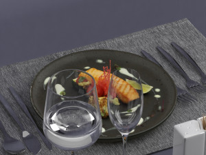 fried fish 0004 Model 3D