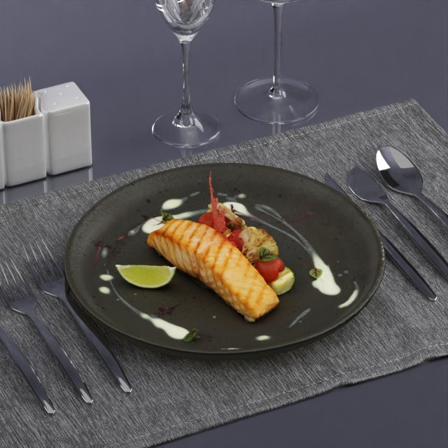 fried fish 0004 3d print ready 3D Print Model .c4d .max .obj .3ds .fbx .stl .blend 