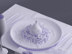 chicken in bag 0005 3D Model