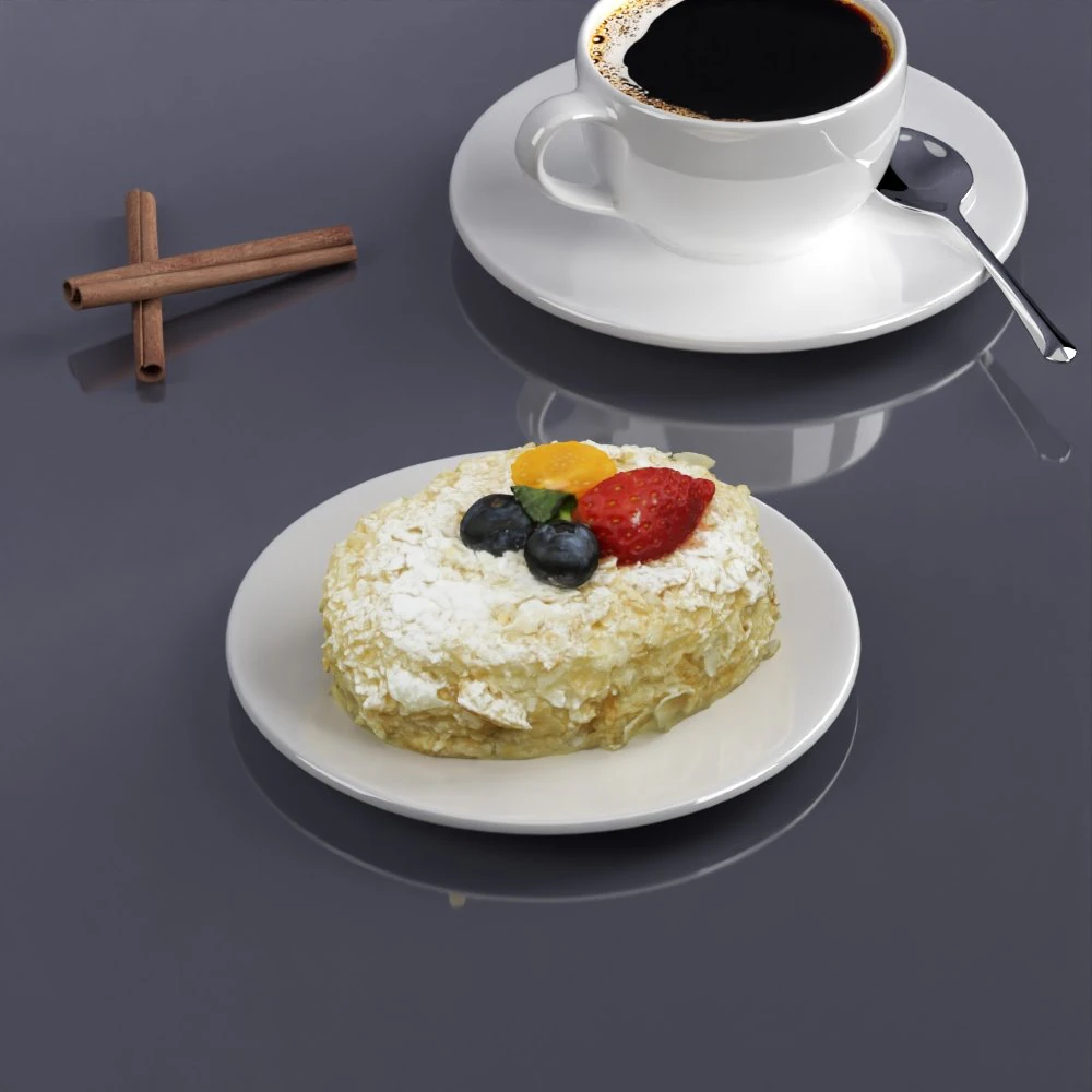 dessert 0006 3D Model .c4d .max .obj .3ds .fbx .stl .blend 