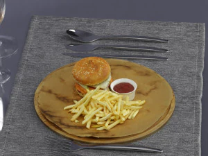 hamburger 0009 3D Model