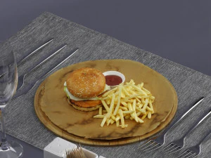 hamburger 0009 3D Model