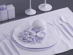 hamburger 0009 3d print ready 3D 프린트 모델