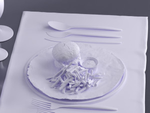 hamburger 0009 3d print ready 3D 프린트 모델