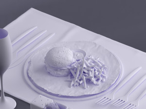 hamburger 0009 3d print ready 3D 프린트 모델