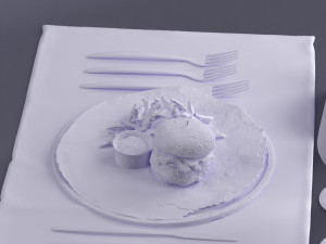 hamburger 0009 3d print ready 3D 프린트 모델