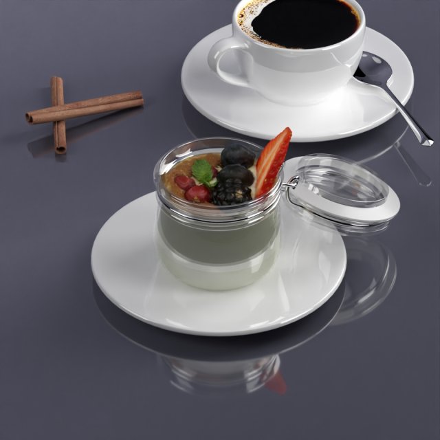 dessert 0010 3D Model .c4d .max .obj .3ds .fbx .stl .blend 
