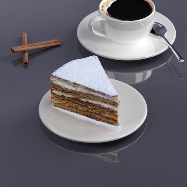 dessert 0014 3D Model .c4d .max .obj .3ds .fbx .stl .blend 