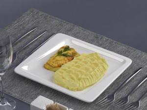 food 0017 3d print ready Model do druku 3D