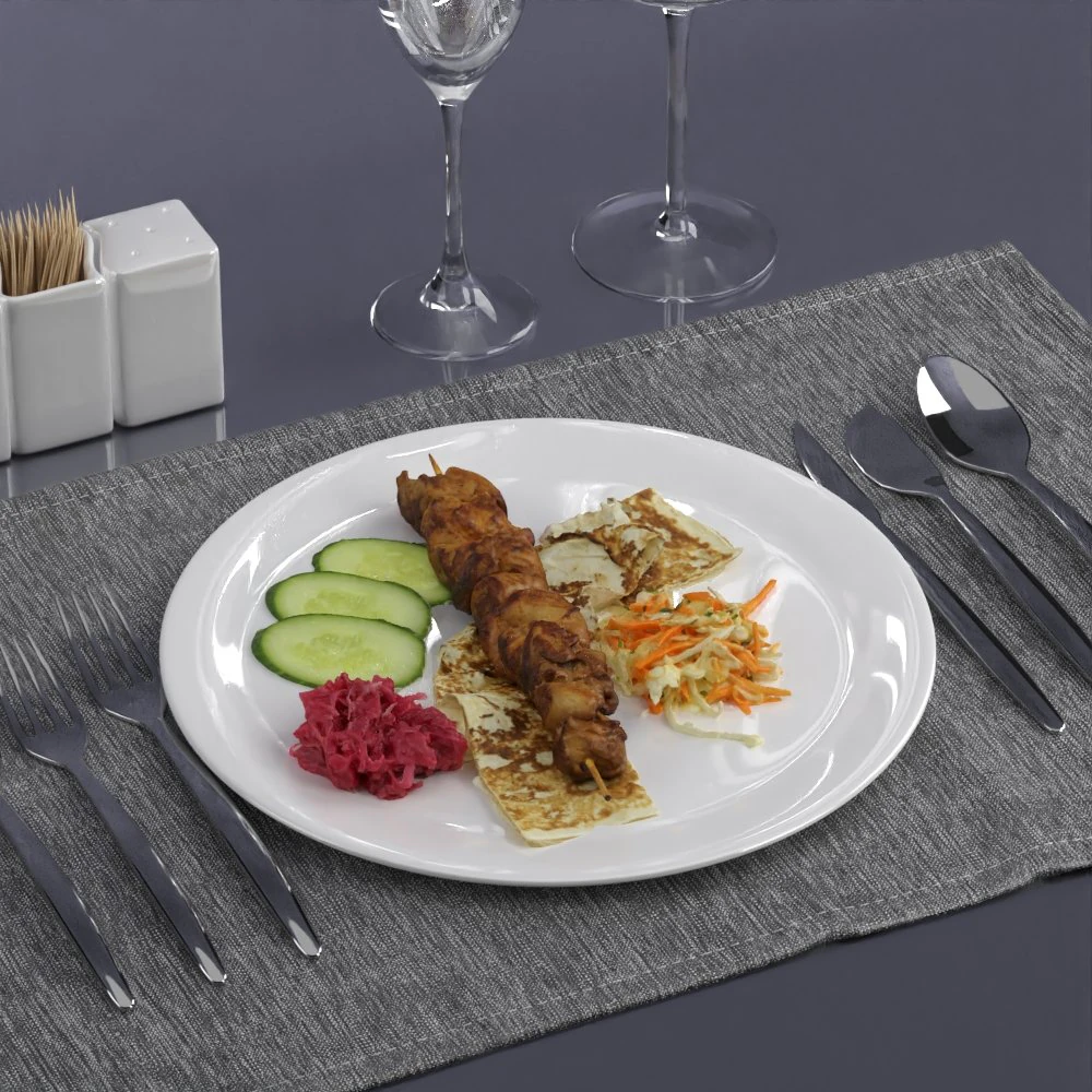 food 0022 3D Model .c4d .max .obj .3ds .fbx .stl .blend 