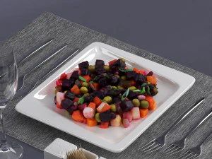 샐러드 0024 3D 모델