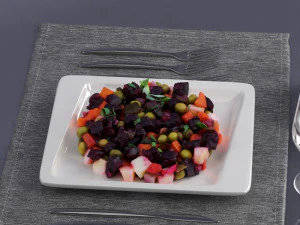 샐러드 0024 3D 모델