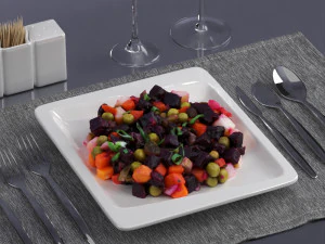 샐러드 0024 3D 모델