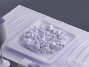 샐러드 0024 3D 모델