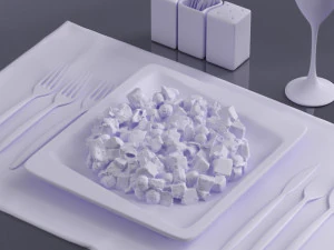 샐러드 0024 3D 모델