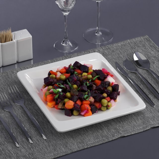 salad 0024 3d print ready 3D-Druckmodell .c4d .max .obj .3ds .fbx .stl .blend 
