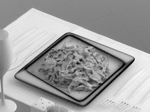 food 0025 3d print ready Modello di stampa 3D