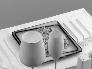 food 0025 3d print ready Modello di stampa 3D