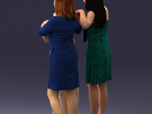 three women hugging 0042 3d print ready Modelo de impresión 3D