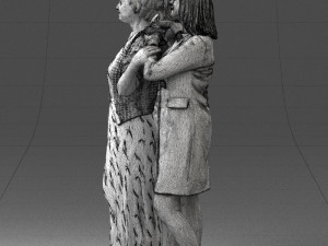 three women hugging 0042 3d print ready Modelo de impresión 3D