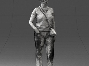 woman in blue blouse 0043 3d print ready Modelo de impresión 3D