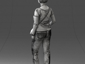 woman in blue blouse 0043 3d print ready Modelo de impresión 3D