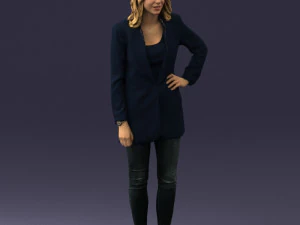 000387 Female Character Business Casual Standing Pose 3dp 3D Print Model