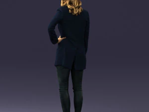 000387 Female Character Business Casual Standing Pose 3dp 3D Print Model