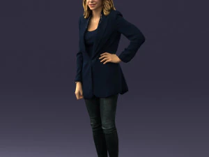 000387 Female Character Business Casual Standing Pose 3dp 3D Print Model