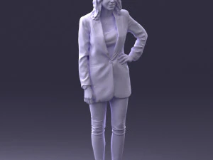 000387 Female Character Business Casual Standing Pose 3dp 3D Print Model