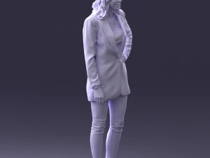 000387 Female Character Business Casual Standing Pose 3dp 3D Print Model