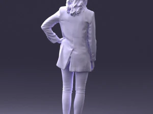 000387 Female Character Business Casual Standing Pose 3dp 3D Print Model