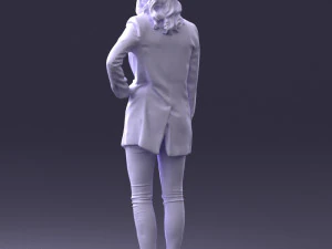000387 Female Character Business Casual Standing Pose 3dp 3D Print Model