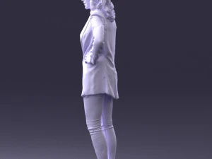 000387 Female Character Business Casual Standing Pose 3dp 3D Print Model