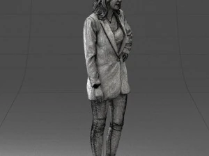 000387 Female Character Business Casual Standing Pose 3dp 3D Print Model
