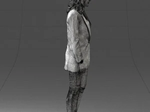 000387 Female Character Business Casual Standing Pose 3dp 3D Print Model