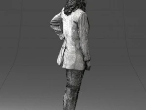 000387 Female Character Business Casual Standing Pose 3dp 3D Print Model