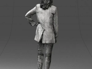 000387 Female Character Business Casual Standing Pose 3dp 3D Print Model