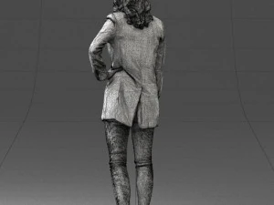 000387 Female Character Business Casual Standing Pose 3dp 3D Print Model