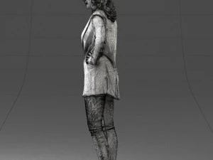 000387 Female Character Business Casual Standing Pose 3dp 3D Print Model