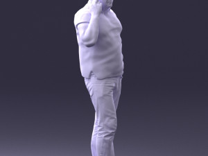 man in green t shirt 0041 3d print ready Modèles 3D en vedette