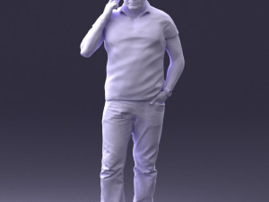 man in green t shirt 0041 3d print ready Modèles 3D en vedette