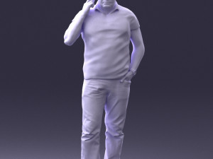 man in green t shirt 0041 3d print ready Modèles 3D en vedette