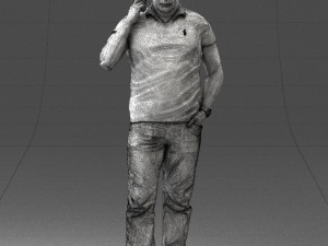 man in green t shirt 0041 3d print ready Modèles 3D en vedette