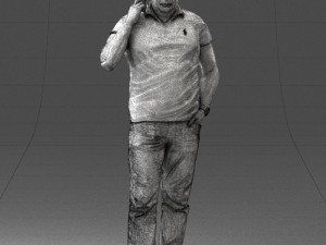 man in green t shirt 0041 3d print ready Modèles 3D en vedette