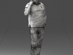man in green t shirt 0041 3d print ready Modèles 3D en vedette