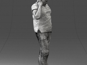 man in green t shirt 0041 3d print ready Modèles 3D en vedette