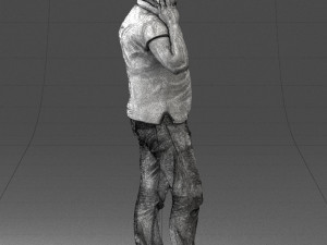 man in green t shirt 0041 3d print ready Modèles 3D en vedette