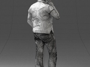 man in green t shirt 0041 3d print ready Modèles 3D en vedette